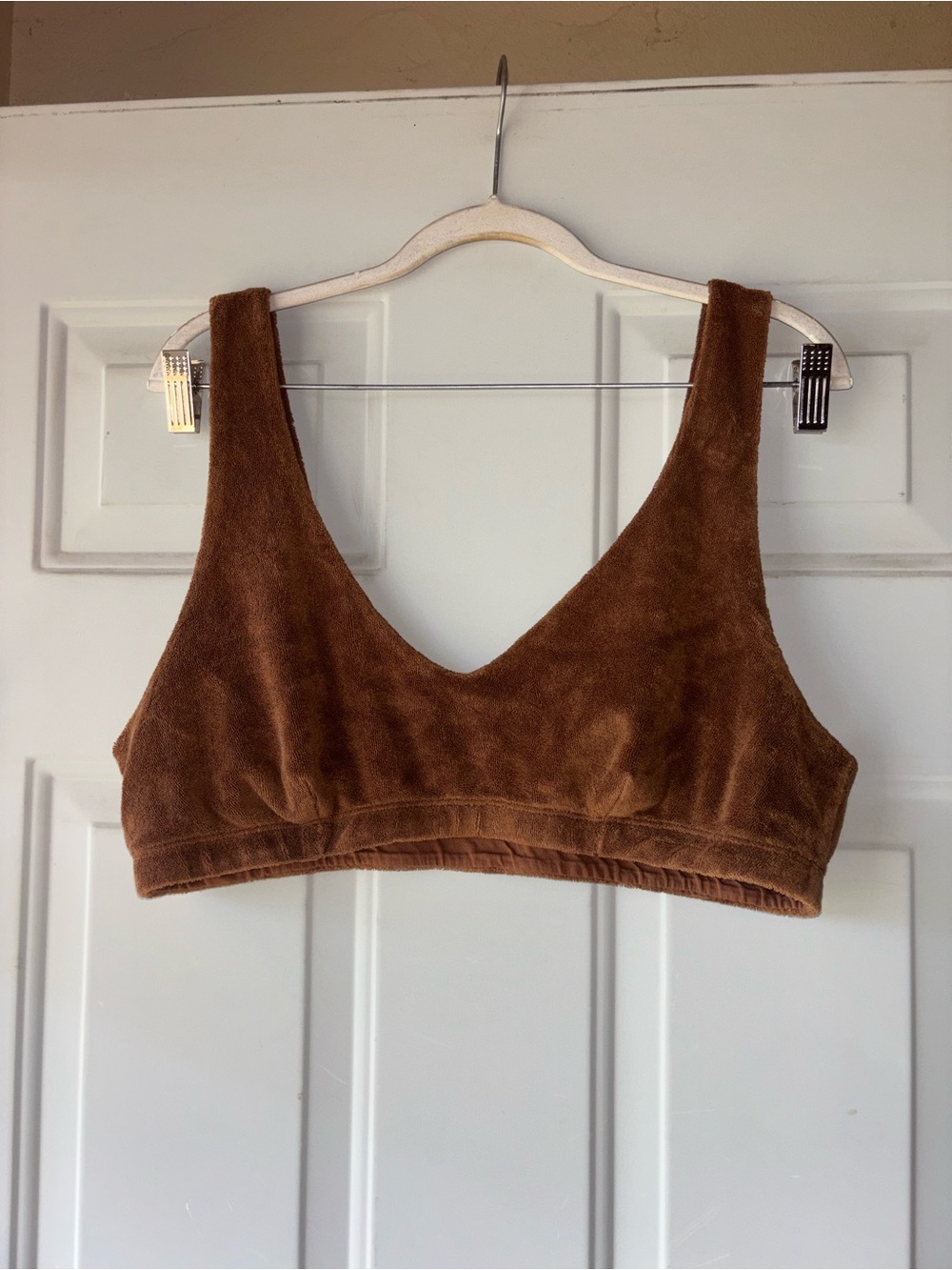 Donni. brown terry bralette size XXL